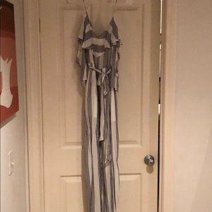 White with black stripes jumper